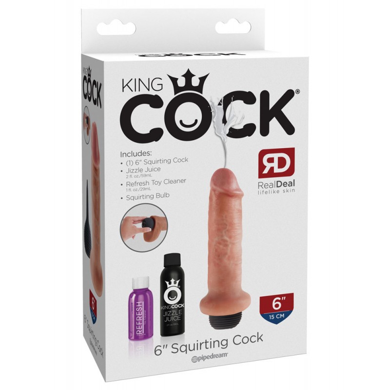 Gode Ejaculateur King Cock 15,2 cm