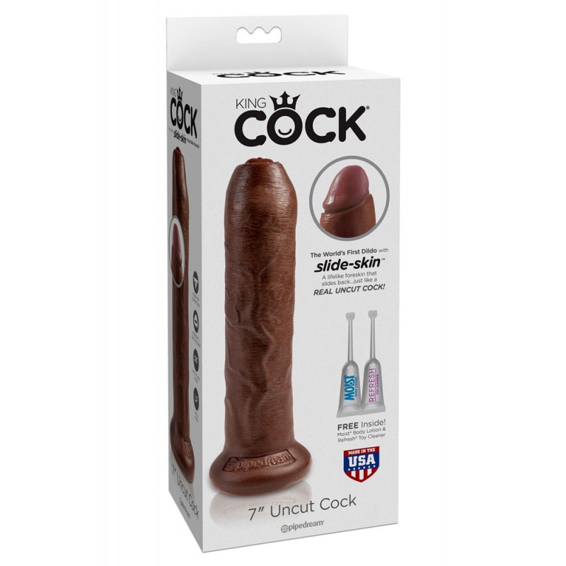 Dildo con Prepuzio Uncut King Cock 17,8 cm