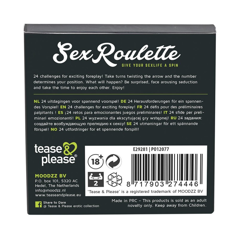 Gioco Erotico Sex Roulette Foreplay