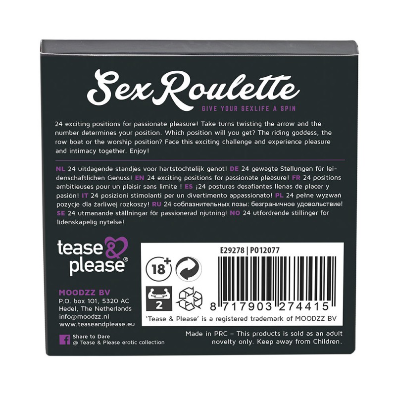 Gioco Erotico Sex Roulette Kamasutra