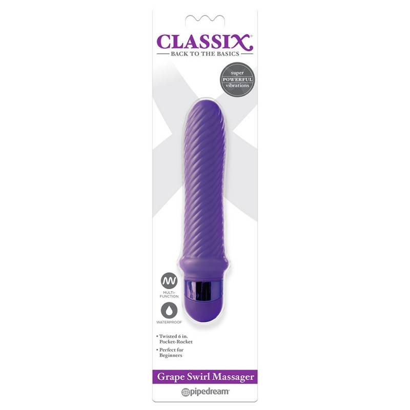 Vibratore Classix Grape Swirl Massager