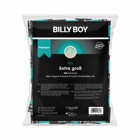 Confezione da 100 Preservativi Billy Boy XXL