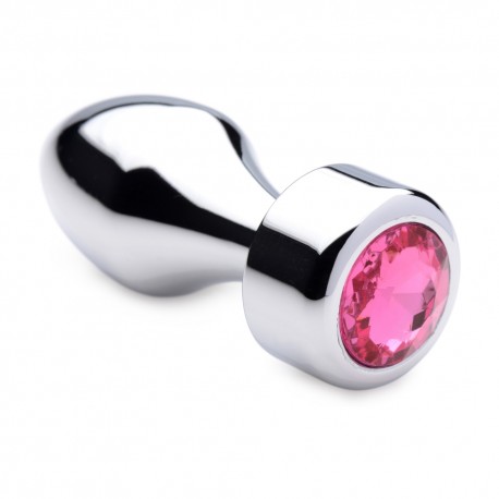 Plug Anale con Gioiello Weighted Pink Gem Small