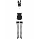Costume Bunny 4 Pièces Noir