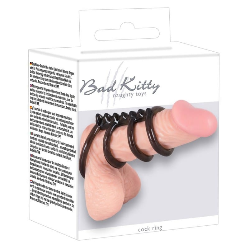 Kit 3 Cockring Cock & Ball Rings