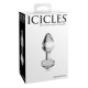 Plug Anale Transparent in Vetro Icicles N°44