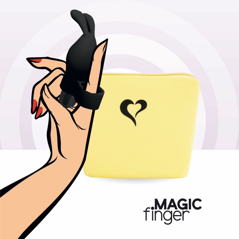 Dito Vibrante Bunny Magic Finger Nero