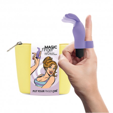 Doigt Vibrant Bunny Magic Finger Violet Parme