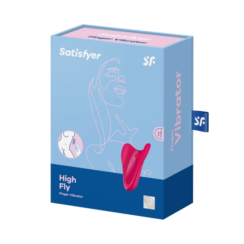 Dito Vibrante Satisfyer High Fly Rosso