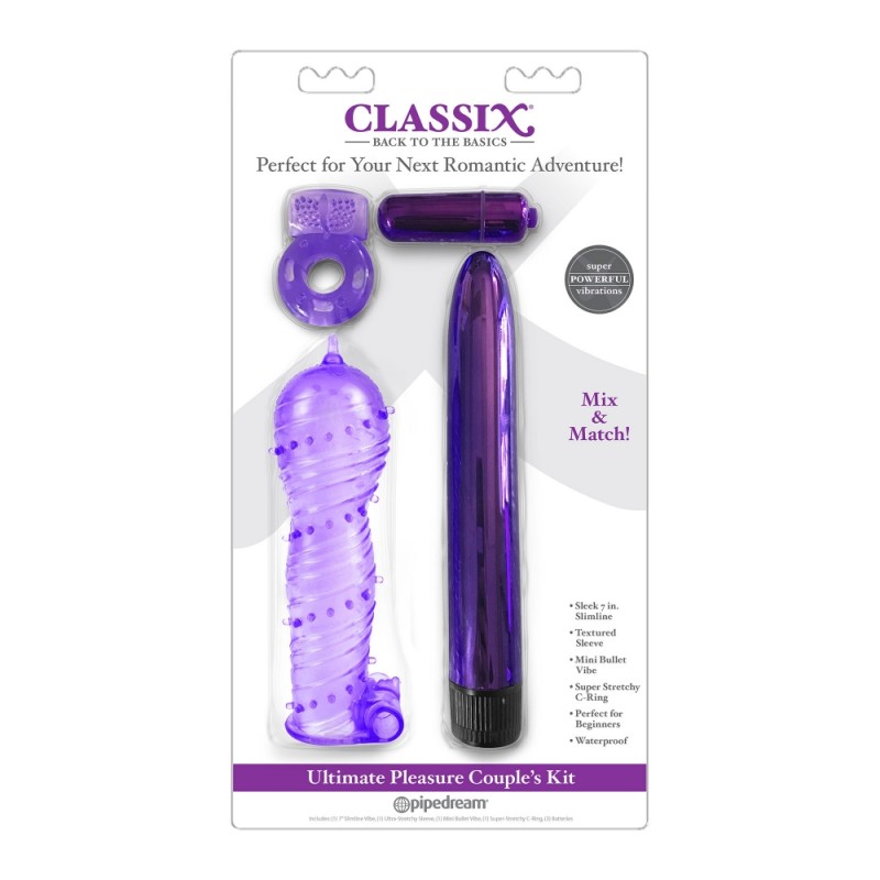 Kit pour Couple de 4 Sextoys Classix Ultimate Pleasure Violet