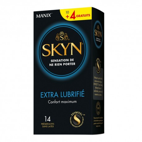 Préservatifs Skyn Extra Lubrifié Boîte de 10 + 4 Gratuits