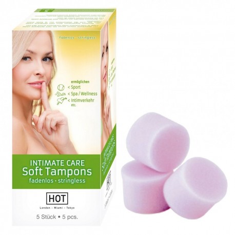 Éponges Menstruelles Soft Tampons Intimate Care Boîte de 5