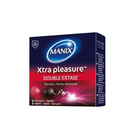 Manix Xtra Pleasure Double Extase Boîte de 3