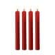 Kit 4 Candele BDSM Bassa Temperatura Teasing Wax Candles Large Rosso
