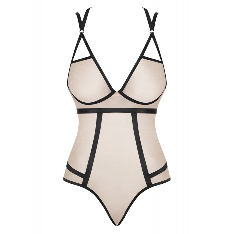 Body Nudelia Satinato Beige & Nero