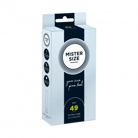 Preservativi Pure Feel 49 mm Mister Size Confezione da 10