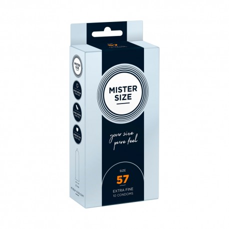 Preservativi Pure Feel 57 mm Mister Size Confezione da 10