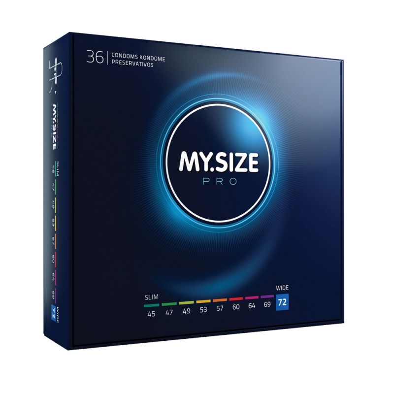 MY.SIZE Pro 72mm Préservatifs Boîte de 36
