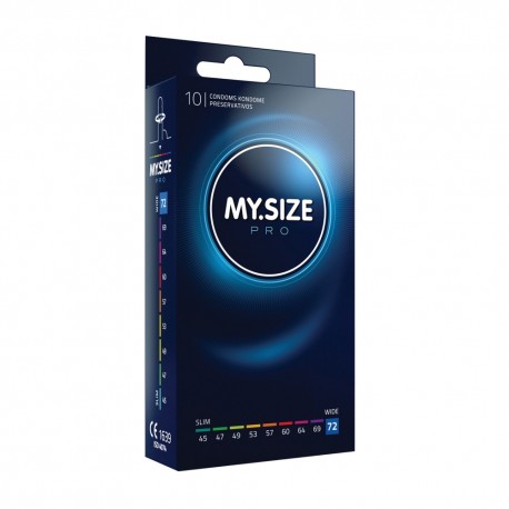 MY.SIZE Pro 72mm Préservatifs Boîte de 10