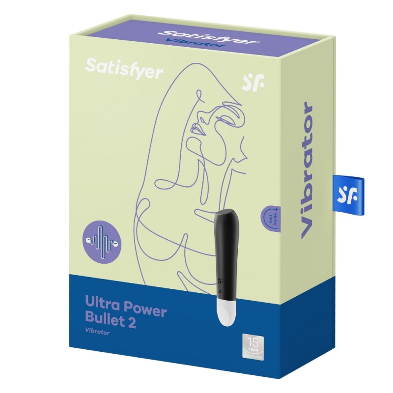 Satisfyer Ultra Power Bullet 2 Nero Mini Vibratore per Clitoride