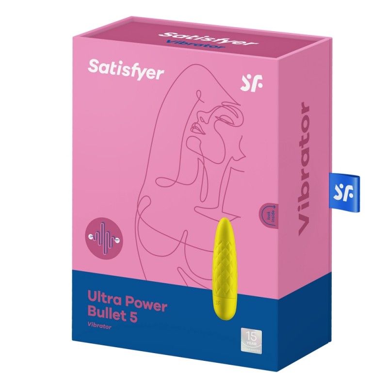 Satisfyer Ultra Power Bullet 5 Jaune Mini Vibromasseur Clitoridien