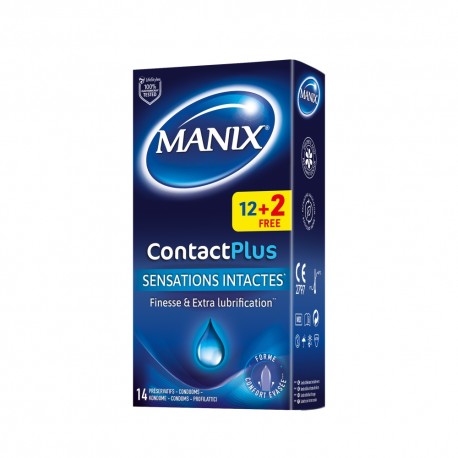 Manix Contact Plus Boîte de 12 + 2 Gratuits
