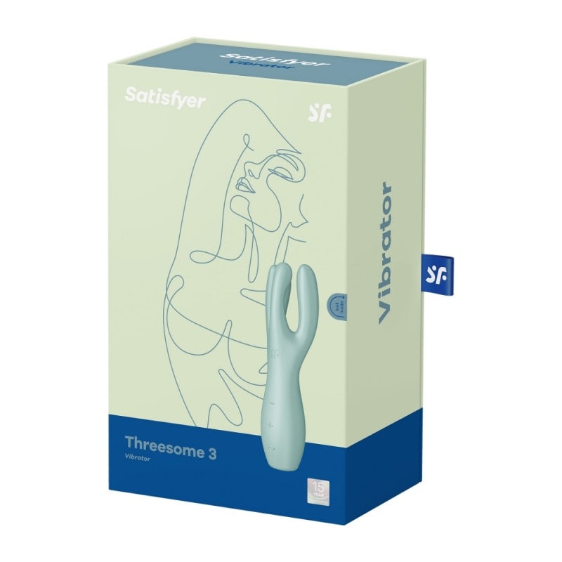 Stimolatore Clitorideo Satisfyer Threesome 3 Verde