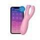 Stimolatore per Clitoride Connesso Satisfyer Threesome 4 Rosa