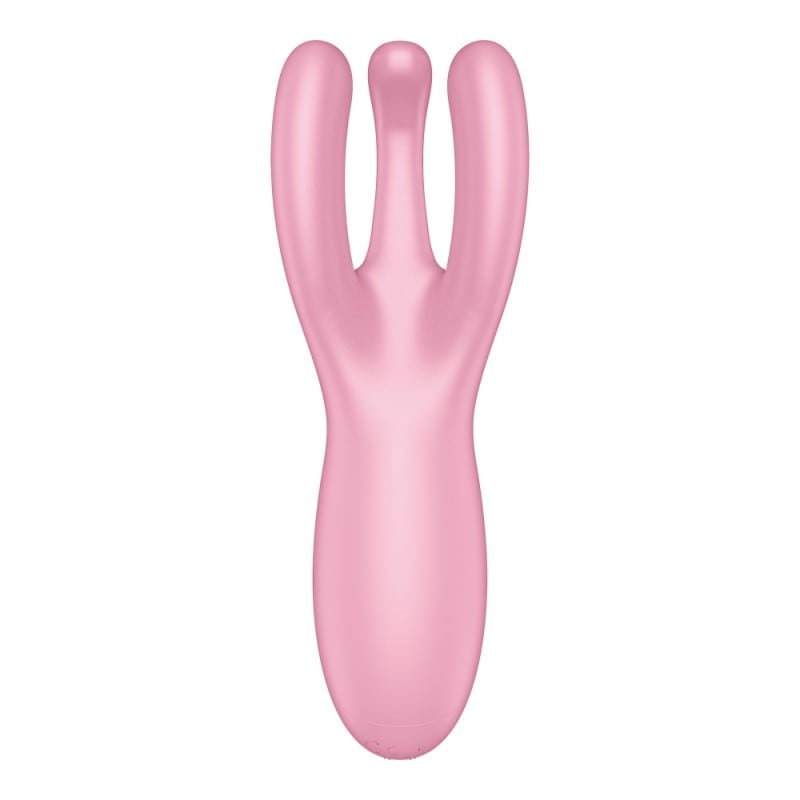 Stimolatore per Clitoride Connesso Satisfyer Threesome 4 Rosa