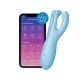 Satisfyer Threesome 4 Bleu Stimulateur Clitoridien Connecté