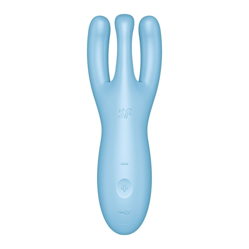 Stimolatore per Clitoride Connesso Satisfyer Threesome 4 Blu