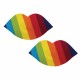 Cache-Tétons Nipplicious Rainbow Coeur et Bouche