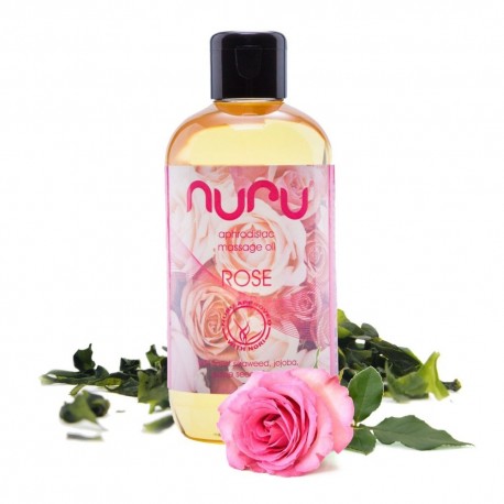 Huile de Massage Aphrodisiaque Sensual Nuru Rose 250 ml