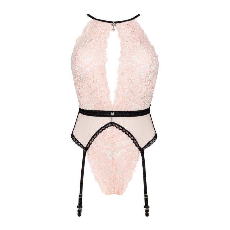 Body Lilines Maille & Dentelle Rose