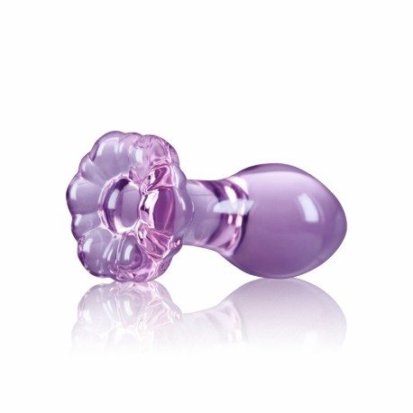 Plug Anal en Verre Crystal Flower Violet