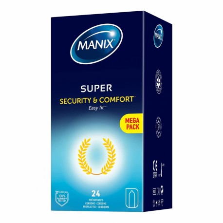 Preservativi Manix Super Confezione da 24 Pezzi