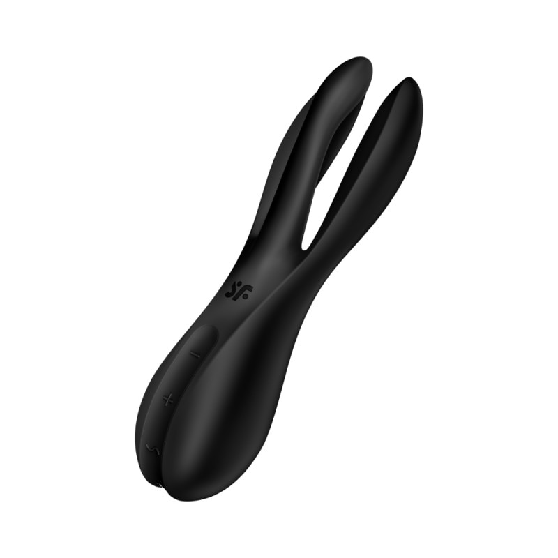 Stimolatore per Clitoride Satisfyer Threesome 2 Nero