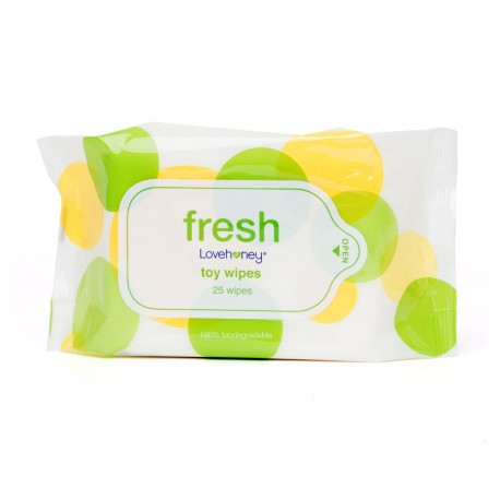 Pack de 25 Toallitas Limpiadoras Biodegradables Fresh