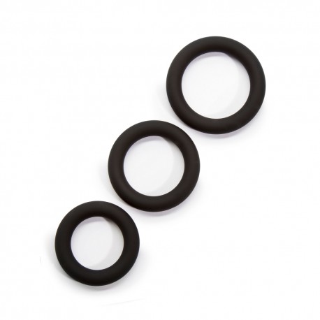 Lote de 3 Cockrings Silicona Extra Thick Get Hard