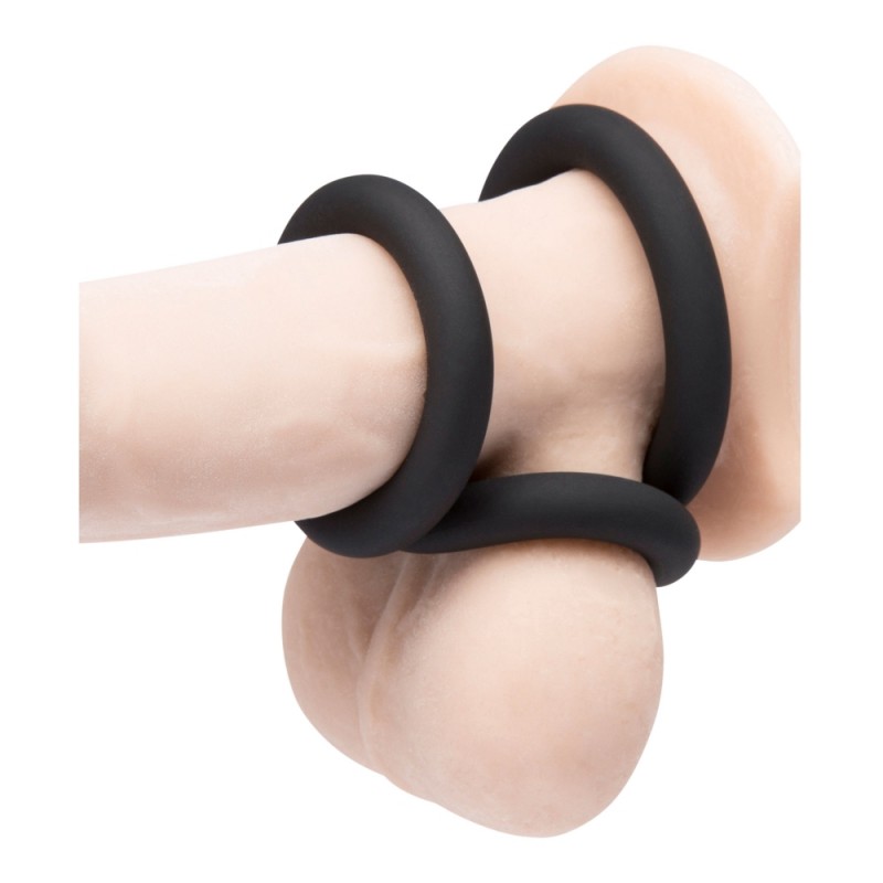Lot de 3 Cockrings Silicone Extra Thick Get Hard