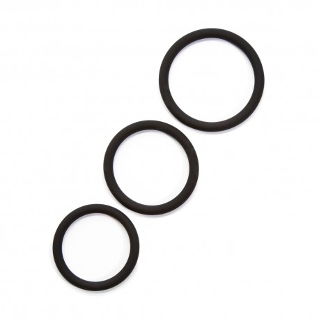 Lote de 3 Cockrings Silicona Stretchy Get Hard