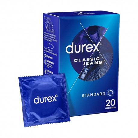 Préservatifs Durex Classic Jeans Boîte de 20