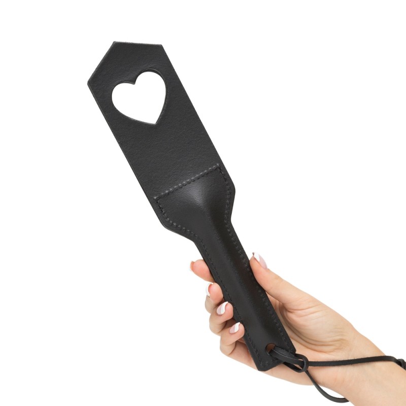 Paddle a Forma di Cuore in Pelle Deluxe