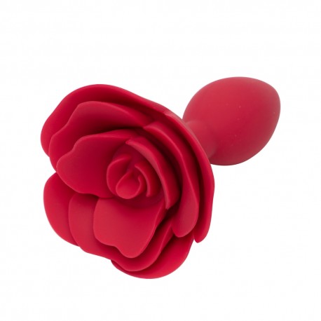 Plug Anale Gioiello Silicone Wild Bloom Rosa Rossa