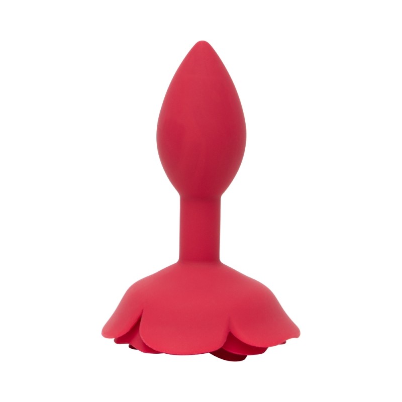 Plug Anal Silicone Wild Bloom Rose Rouge