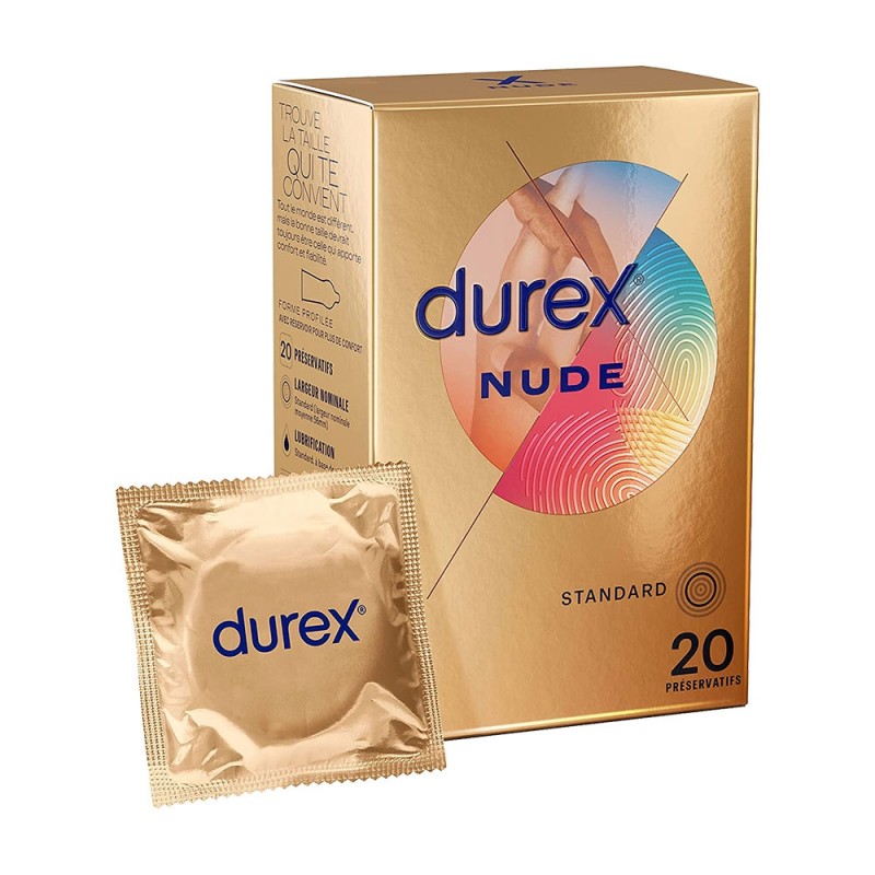 Préservatifs Durex Nude Boîte de 20