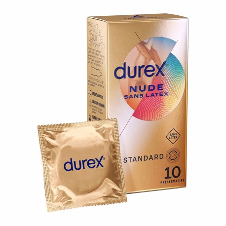 Preservativi Durex Nude Senza Lattice 10 Pezzi