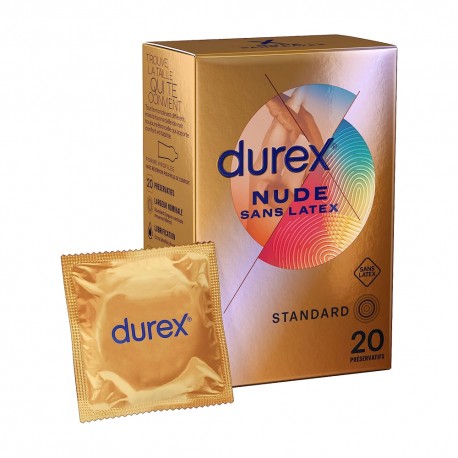Préservatifs Durex Nude sans Latex Boîte de 20