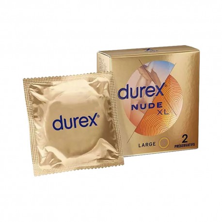 Durex Nude XL Extra Large Boîte de 2