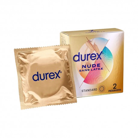 Preservativi Durex Nude Senza Lattice 2 Pezzi